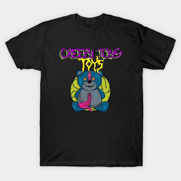 Creepy Toys T-Shirt by Vintage Oldschool Apparel 